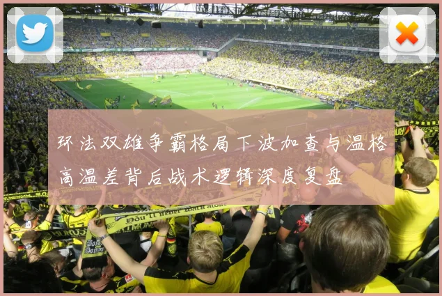 环法双雄争霸格局下波加查与温格高温差背后战术逻辑深度复盘